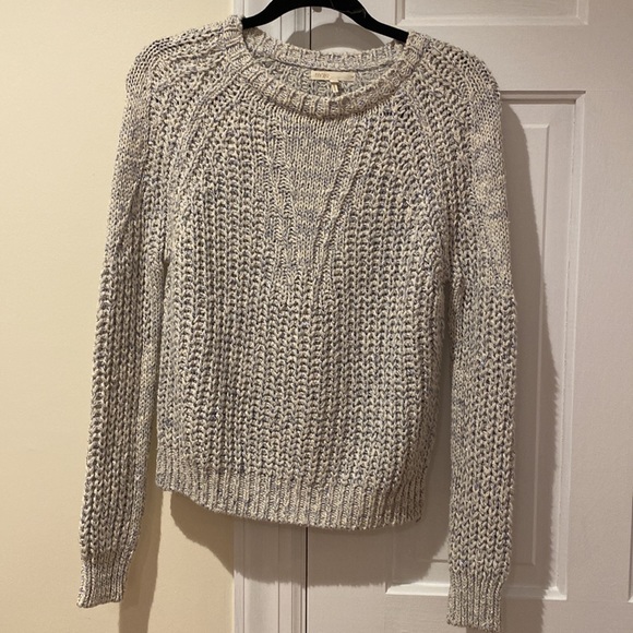 Maje Sweaters - Maje glitter sparkle grey blue detail sweater size 2